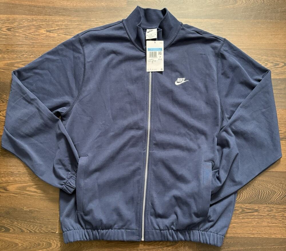 Nike Sportswear Club Full Zip Sweatshirt Mens Gray FQ3426-063 (M)